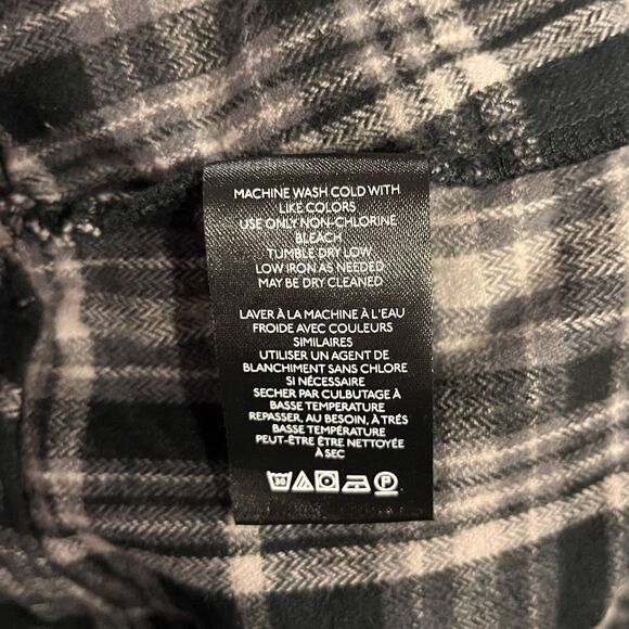 Free People Serena Micro Skort Mini Plaid Black Gray Size 4 NWT - Picture 12 of 12